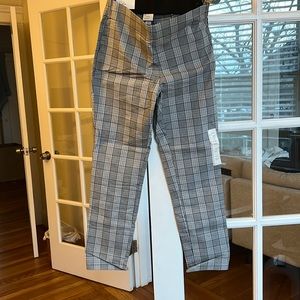 Skinny gray plaid pants - new with tags!